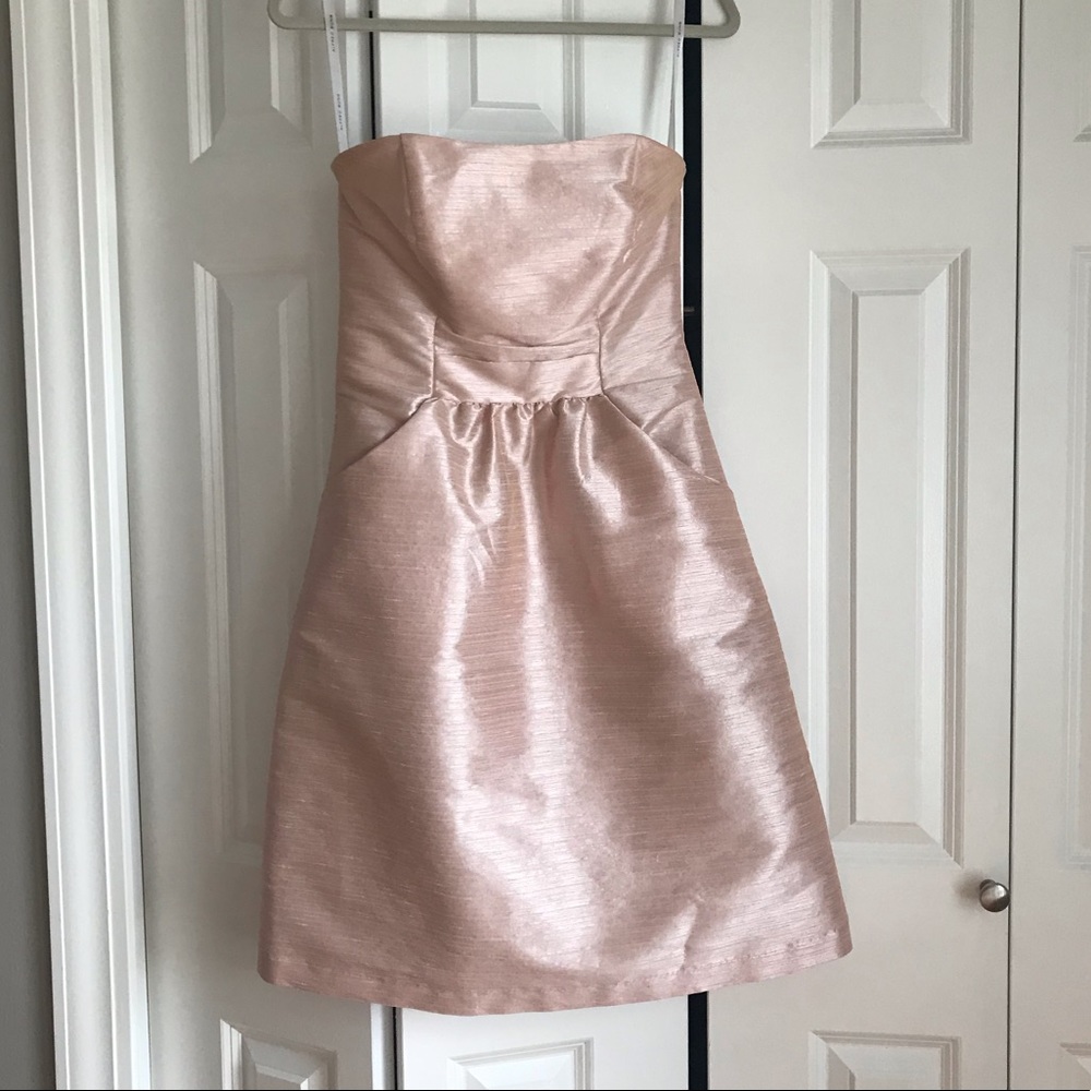 Pink Alfred Sung strapless dress SZ 6